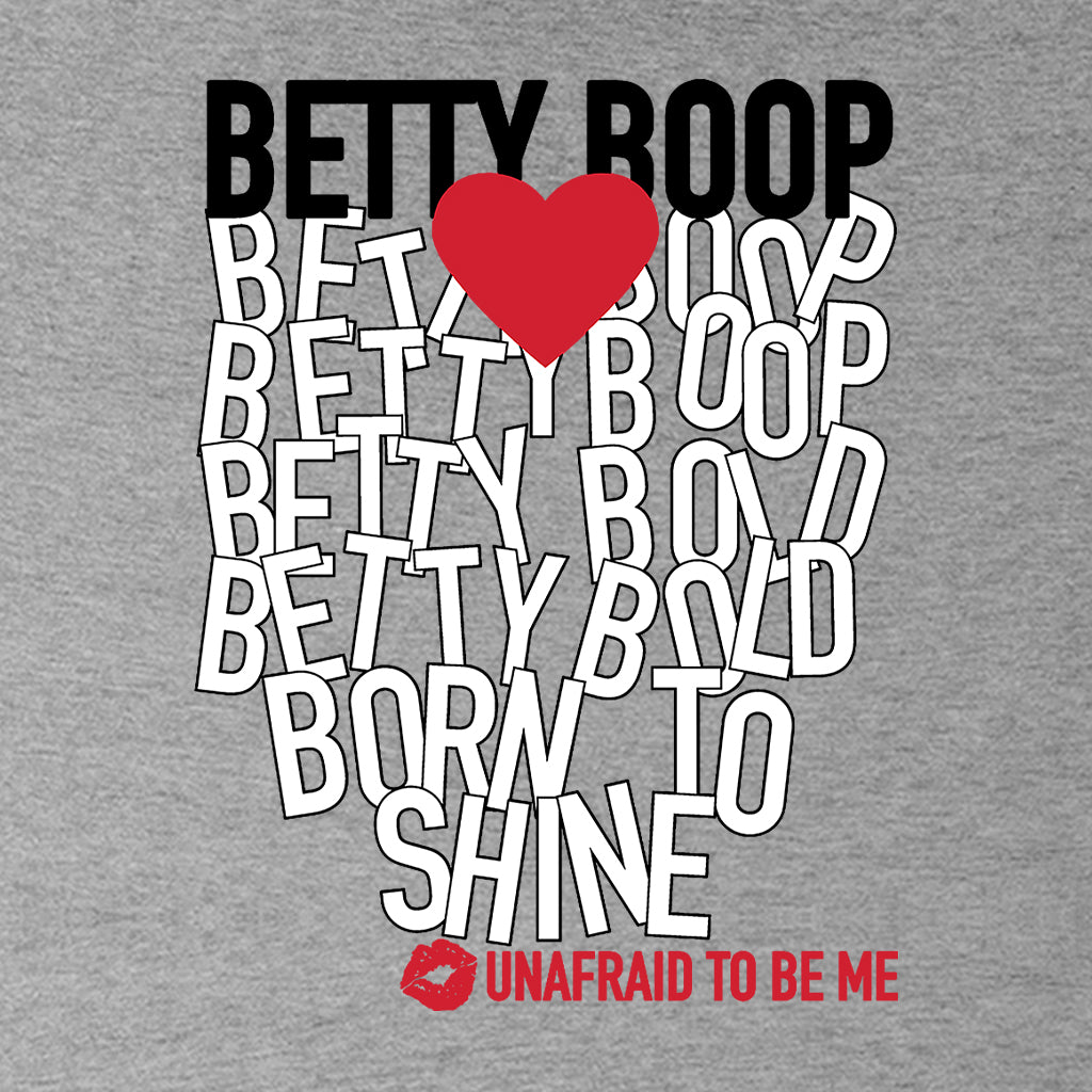 Betty Boop Bold Born To Shine Women's Hooded Sweatshirt-Betty Boop Shop