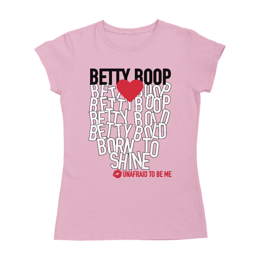 Betty Boop Bold Born To Shine Women's T-Shirt-Betty Boop Shop