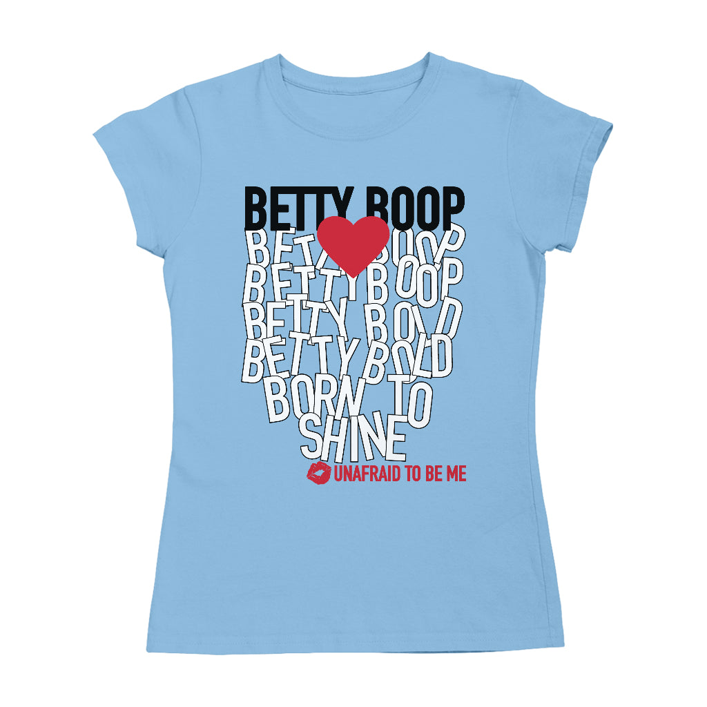 Betty Boop Bold Born To Shine Women's T-Shirt-Betty Boop Shop