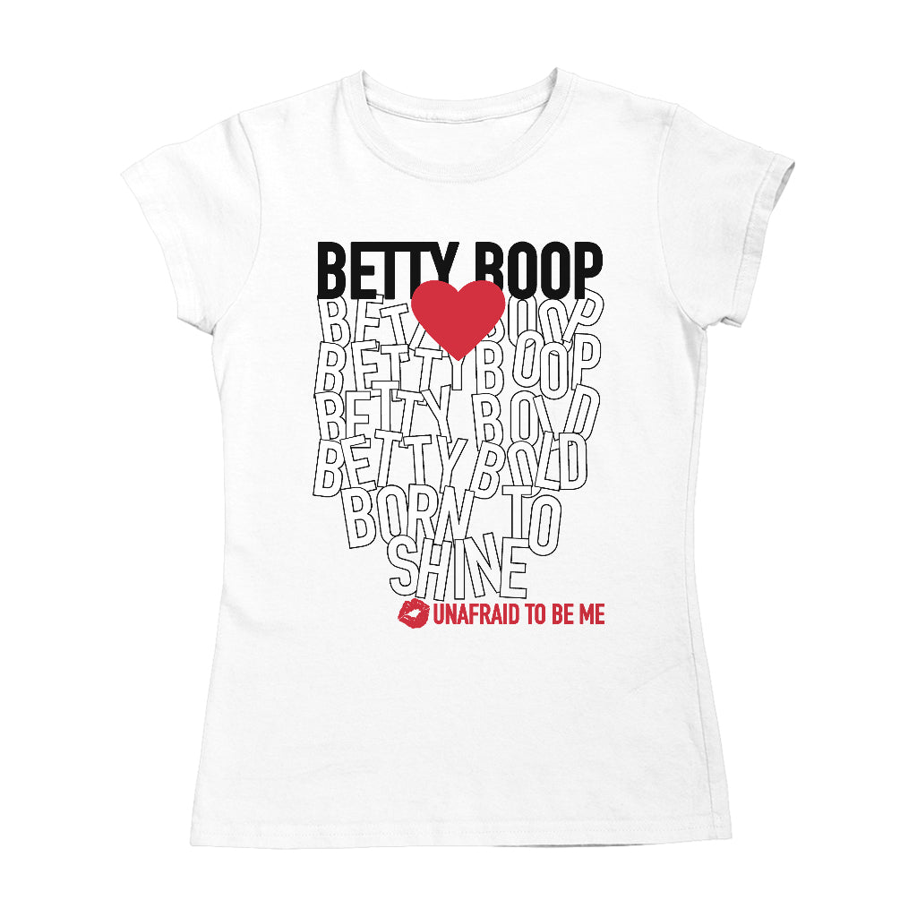 Betty Boop Bold Born To Shine Women's T-Shirt-Betty Boop Shop