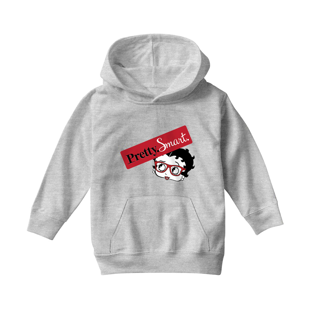 Betty Boop Glasses Pretty. Smart. Kids Hooded Sweatshirt-Betty Boop Shop