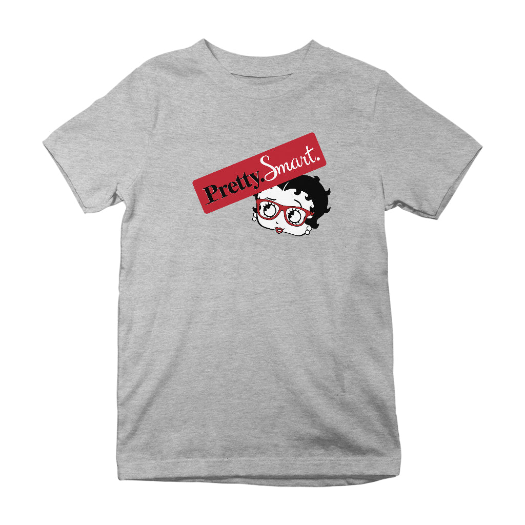 Betty Boop Glasses Pretty. Smart. Kids T-Shirt
