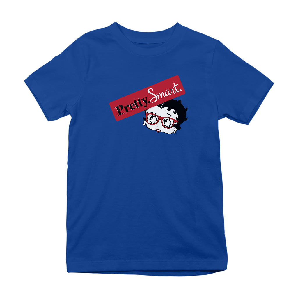 Betty Boop Glasses Pretty. Smart. Kids T-Shirt-Betty Boop Shop
