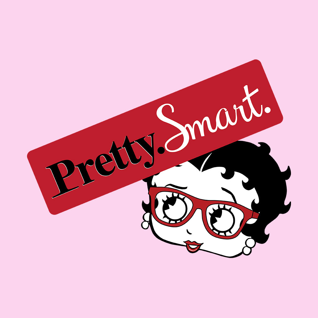 Betty Boop Glasses Pretty. Smart. Women's Hooded Sweatshirt-Betty Boop Shop