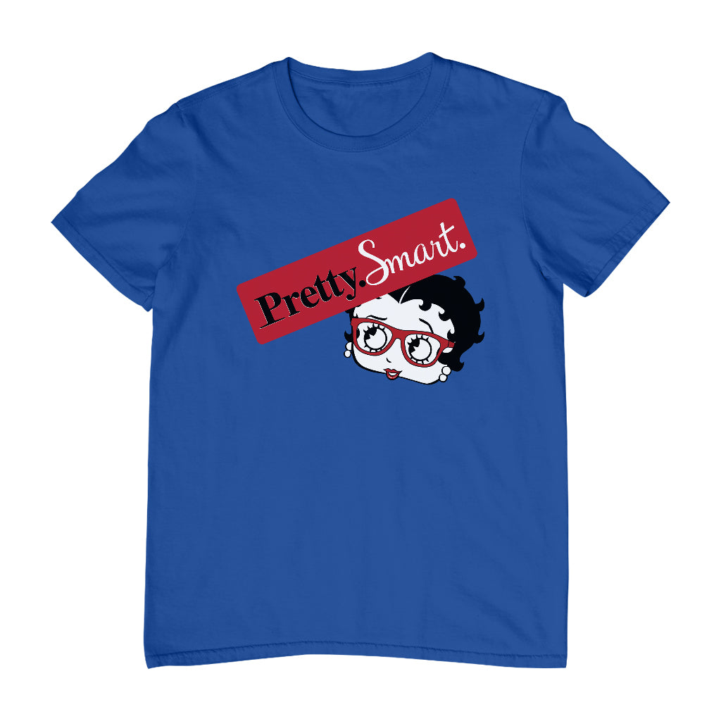 Betty Boop Glasses Pretty. Smart. Men's T-Shirt-Betty Boop Shop