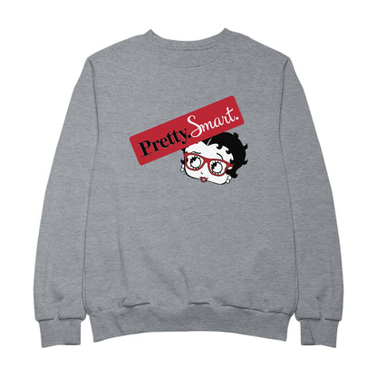 Betty Boop Glasses Pretty. Smart. Women's Sweatshirt
