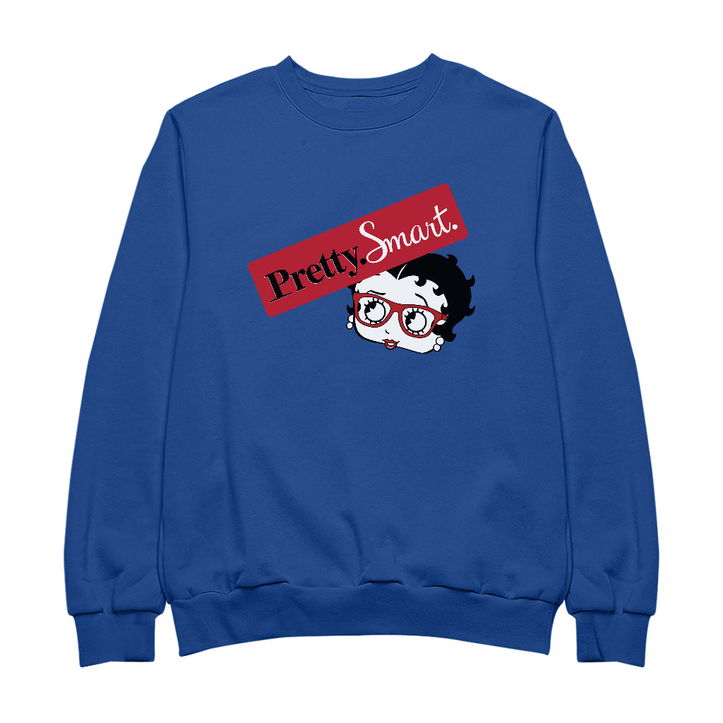 Betty Boop Glasses Pretty. Smart. Women's Sweatshirt-Betty Boop Shop