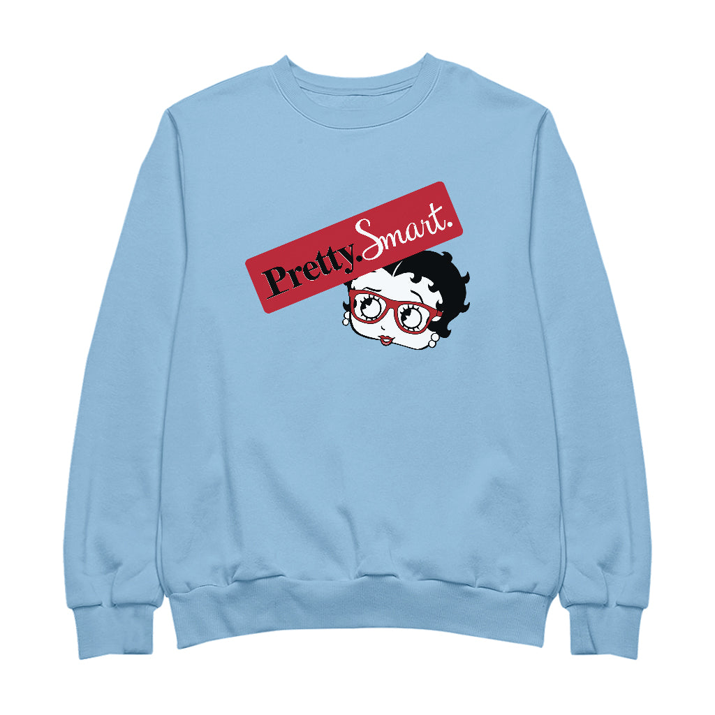 Betty Boop Glasses Pretty. Smart. Women's Sweatshirt-Betty Boop Shop