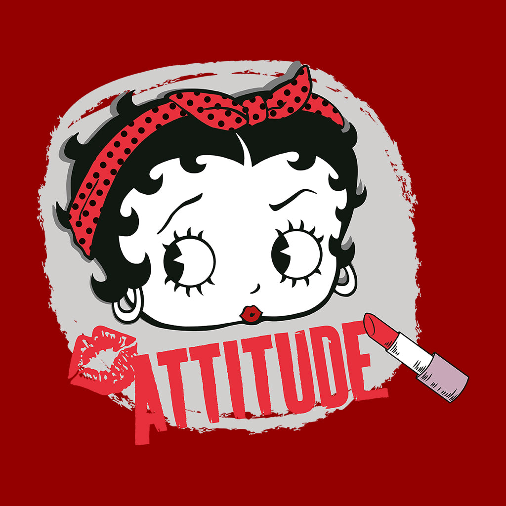 Betty Boop Lipstick Attitude Women's Hooded Sweatshirt-Betty Boop Shop