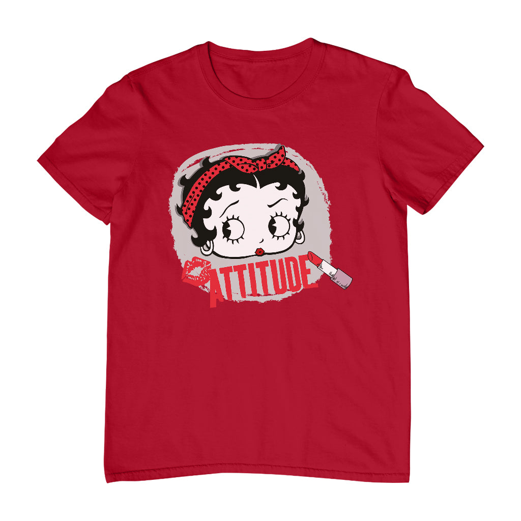 Betty Boop Lipstick Attitude Men's T-Shirt-Betty Boop Shop
