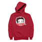 Betty Boop Lipstick Attitude Women's Hooded Sweatshirt-Betty Boop Shop