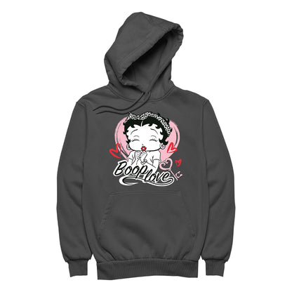 Betty Boop Love Key Hearts Women's Hooded Sweatshirt