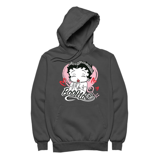 Betty Boop Love Key Hearts Women's Hooded Sweatshirt