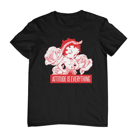 Betty Boop Attitude Is Everything Roses Men's T-Shirt
