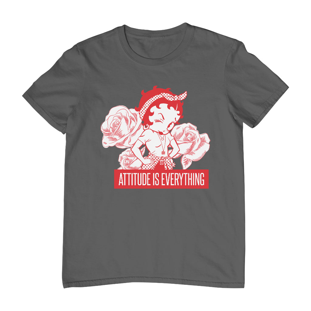 Betty Boop Attitude Is Everything Roses Men's T-Shirt-Betty Boop Shop