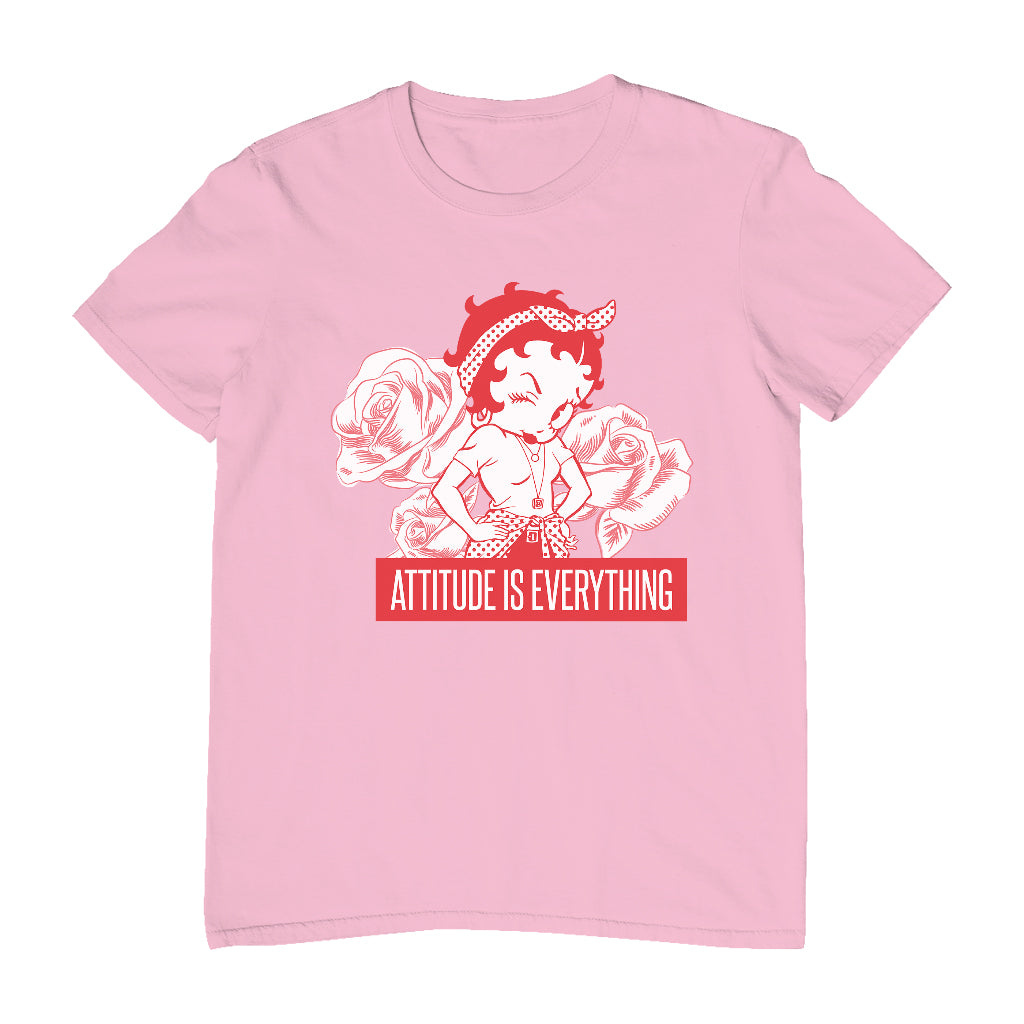 Betty Boop Attitude Is Everything Roses Men's T-Shirt-Betty Boop Shop