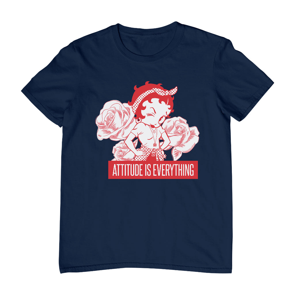 Betty Boop Attitude Is Everything Roses Men's T-Shirt-Betty Boop Shop