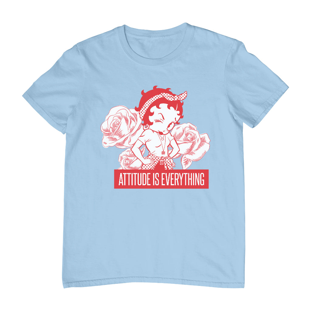 Betty Boop Attitude Is Everything Roses Men's T-Shirt-Betty Boop Shop