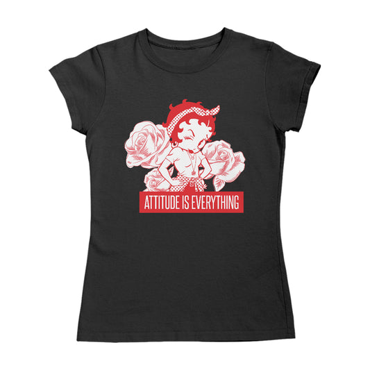 Betty Boop Attitude Is Everything Roses Women's T-Shirt