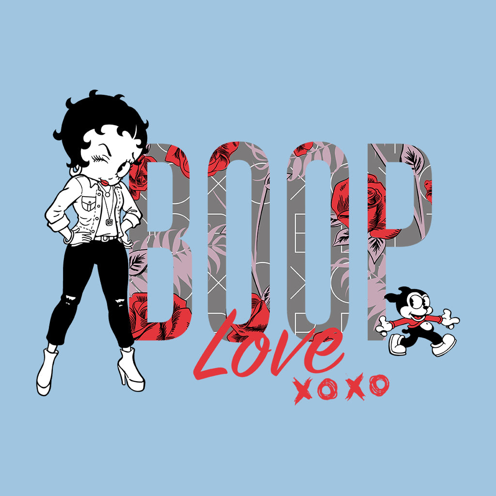 Betty Boop Love XOXO Bimbo Women's Hooded Sweatshirt-Betty Boop Shop
