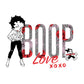 Betty Boop Love XOXO Bimbo Women's Hooded Sweatshirt-Betty Boop Shop