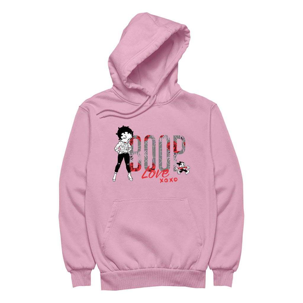 Betty Boop Love XOXO Bimbo Women's Hooded Sweatshirt-Betty Boop Shop