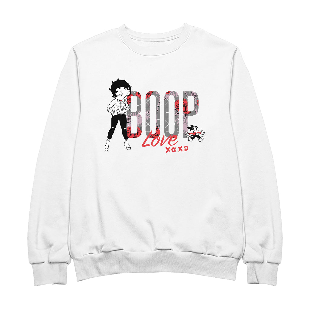 Betty Boop Love XOXO Bimbo Women's Sweatshirt