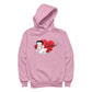 Betty Boop Fearless Betty Roses Heart Women's Hooded Sweatshirt-Betty Boop Shop