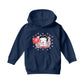 Betty Boop Ooh La La Lipstick Kisses Kids Hooded Sweatshirt-Betty Boop Shop