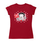 Betty Boop Ooh La La Lipstick Kisses Women's T-Shirt-Betty Boop Shop