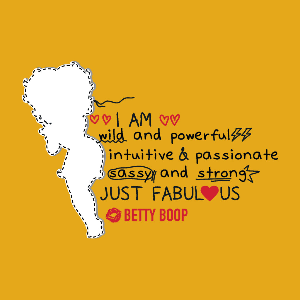 Betty Boop I Am Just Fabulous Women's Hooded Sweatshirt-Betty Boop Shop