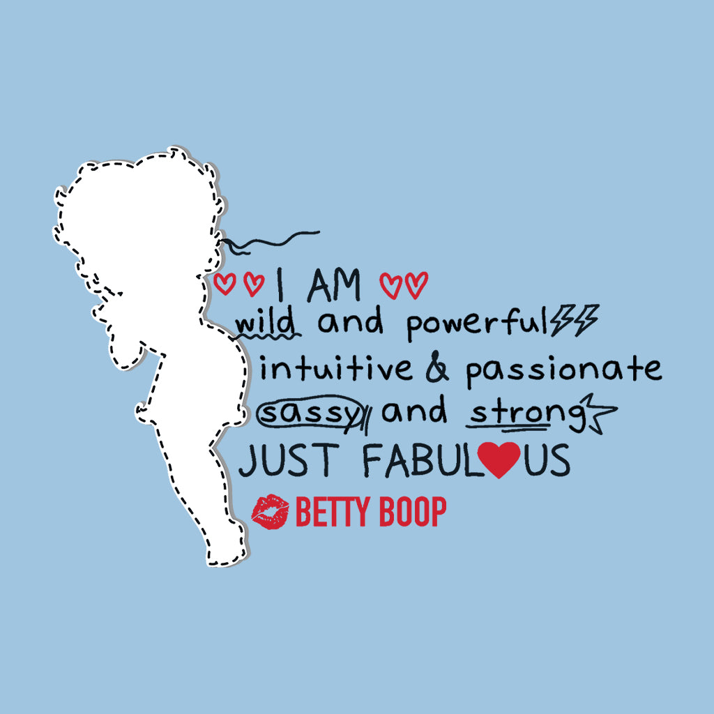 Betty Boop I Am Just Fabulous Women's Hooded Sweatshirt-Betty Boop Shop