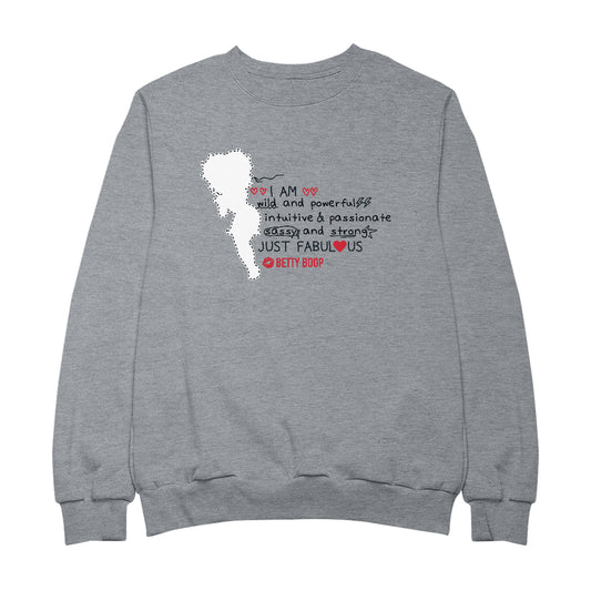 Betty Boop I Am Just Fabulous Women's Sweatshirt