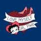 Betty Boop Love Myself Girl Power Women's Hooded Sweatshirt-Betty Boop Shop
