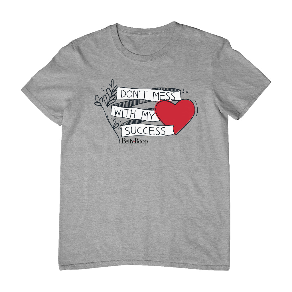 Betty Boop Heart Don't Mess With My Success Men's T-Shirt