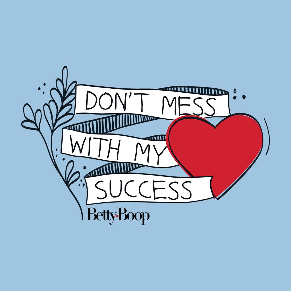 Betty Boop Heart Don't Mess With My Success Women's Hooded Sweatshirt-Betty Boop Shop