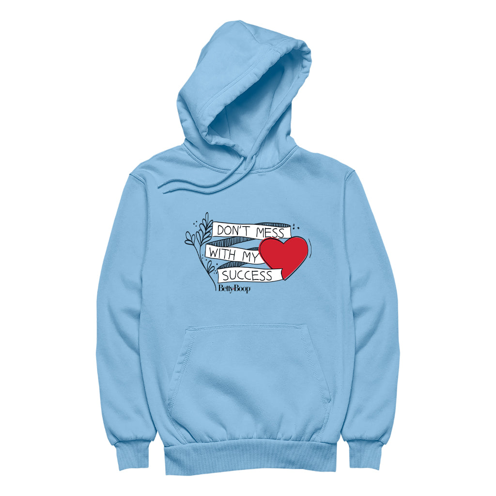 Betty Boop Heart Don't Mess With My Success Women's Hooded Sweatshirt-Betty Boop Shop