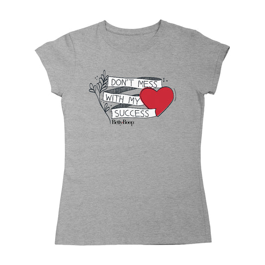 Betty Boop Heart Don't Mess With My Success Women's T-Shirt