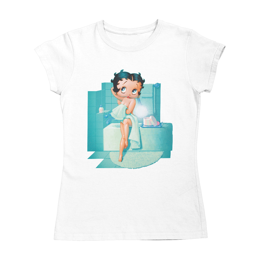 Betty Boop Pin-Up Bath Scene Women's T-Shirt