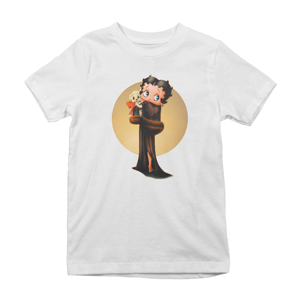 Betty Boop Pin-Up Night Gown With Pudgy Kids T-Shirt | Betty Boop Shop