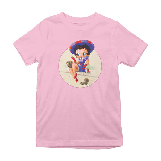 Betty Boop Pin-Up Squirrels & Nuts Kids T-Shirt