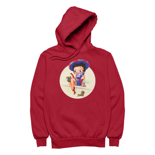 Betty Boop Pin-Up Squirrels & Nuts Men's Hooded Sweatshirt