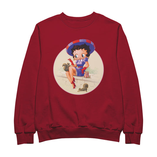 Betty Boop Pin-Up Squirrels & Nuts Men's Sweatshirt