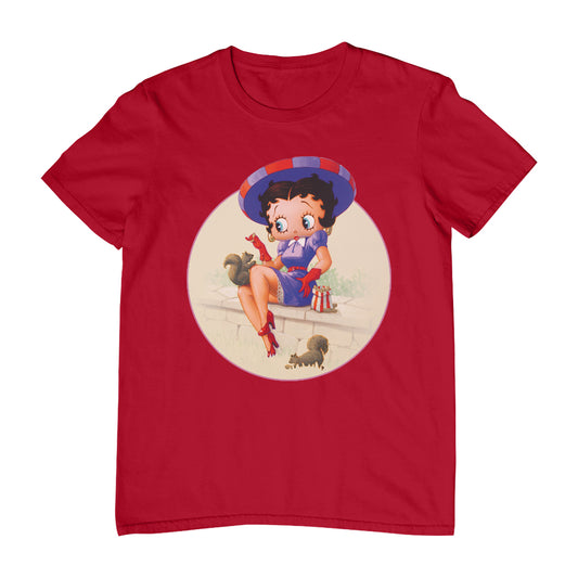 Betty Boop Pin-Up Squirrels & Nuts Men's T-Shirt