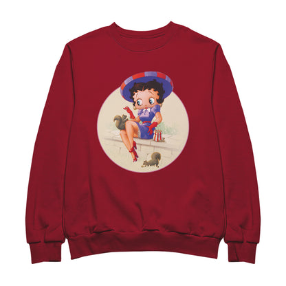 Betty Boop Pin-Up Squirrels & Nuts Women's Sweatshirt