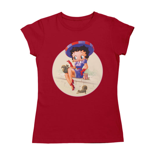 Betty Boop Pin-Up Squirrels & Nuts Women's T-Shirt