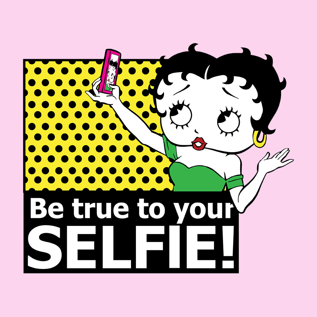 Betty Boop Be True To Your Selfie Kids T-Shirt