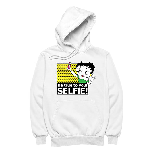 Betty Boop Be True To Your Selfie Men's Hooded Sweatshirt