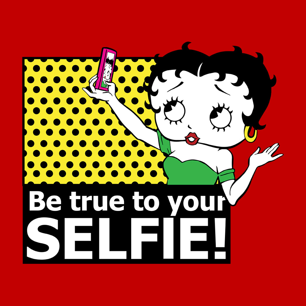 Betty Boop Be True To Your Selfie Kids T-Shirt