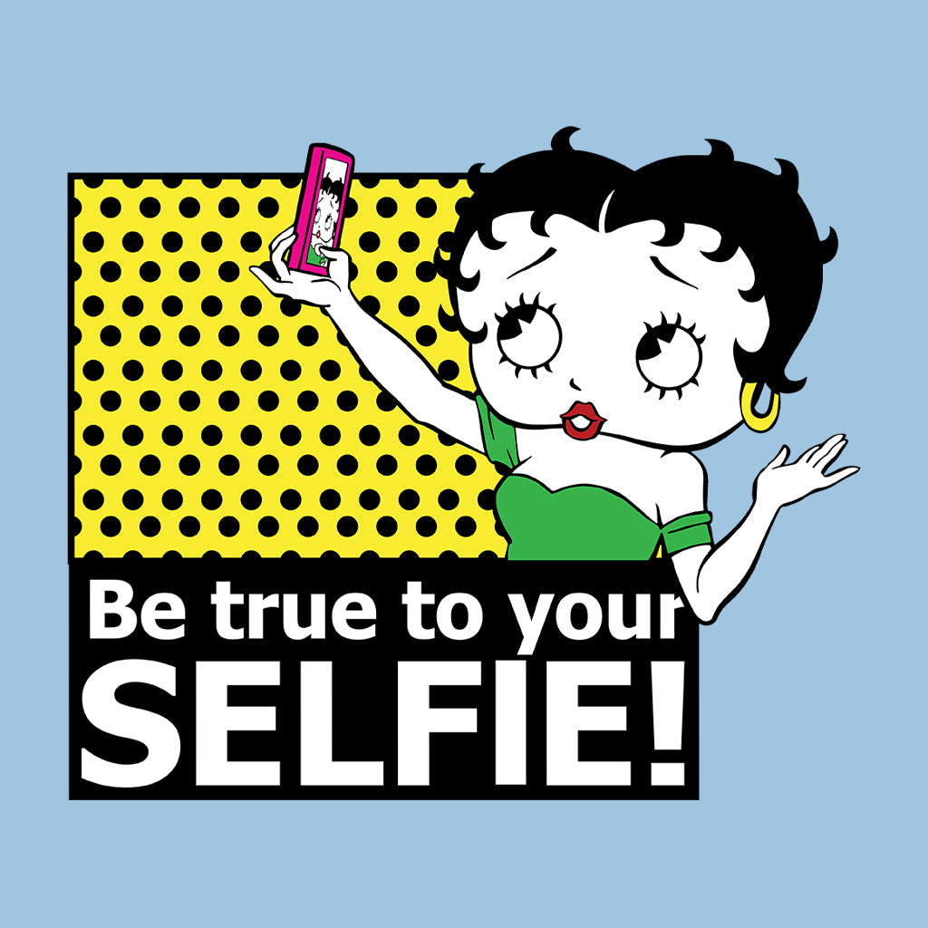 Betty Boop Be True To Your Selfie Kids T-Shirt